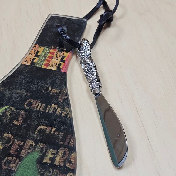 "Hot and Spicy" Bottle Shaped Fruit and Cheese Board with Spreader Appetizer - Picture 4 of 6